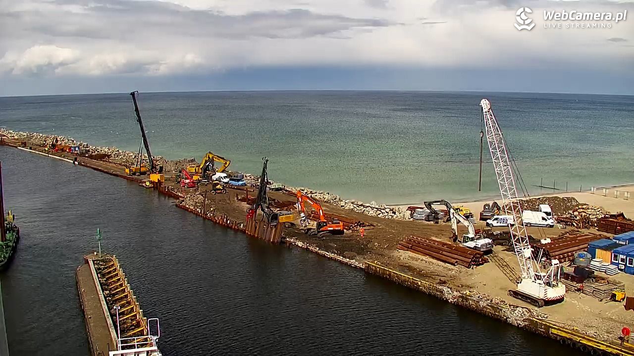 USTKA - widok z pylonu na plażę - 14 maj 2026, 14:09