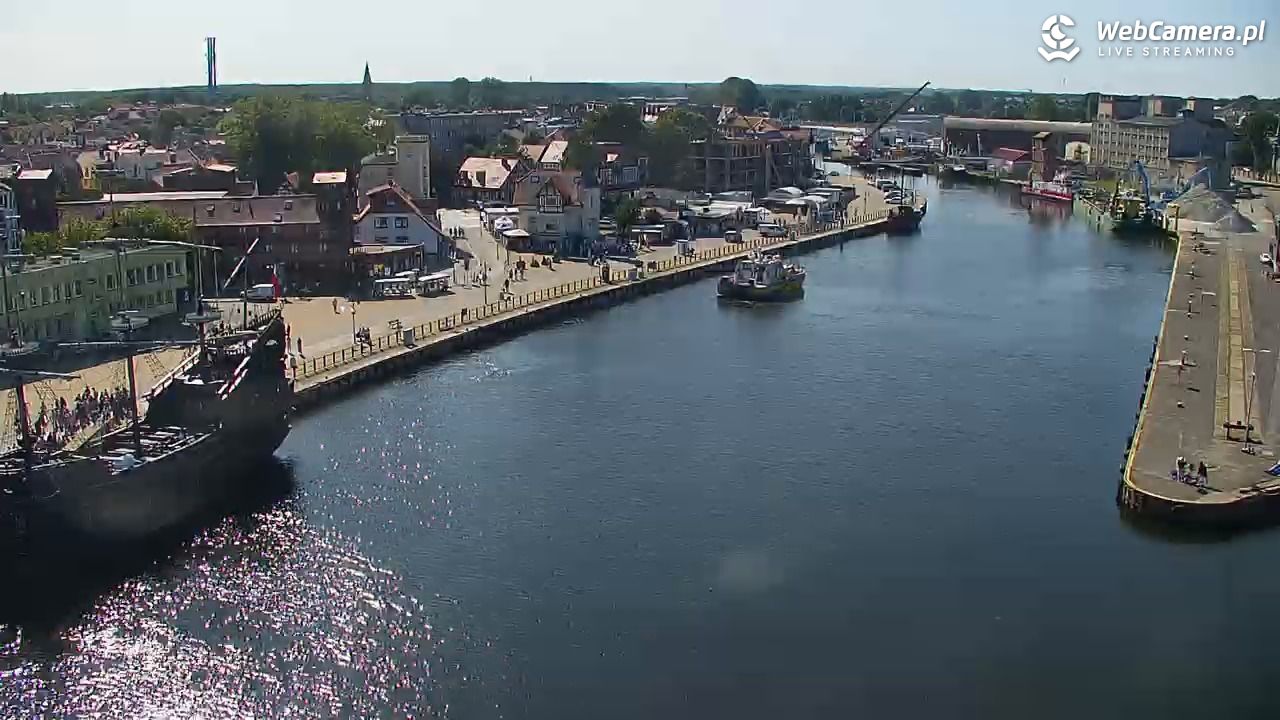 USTKA - widok z pylonu na plażę - 13 sierpień 2026, 10:33