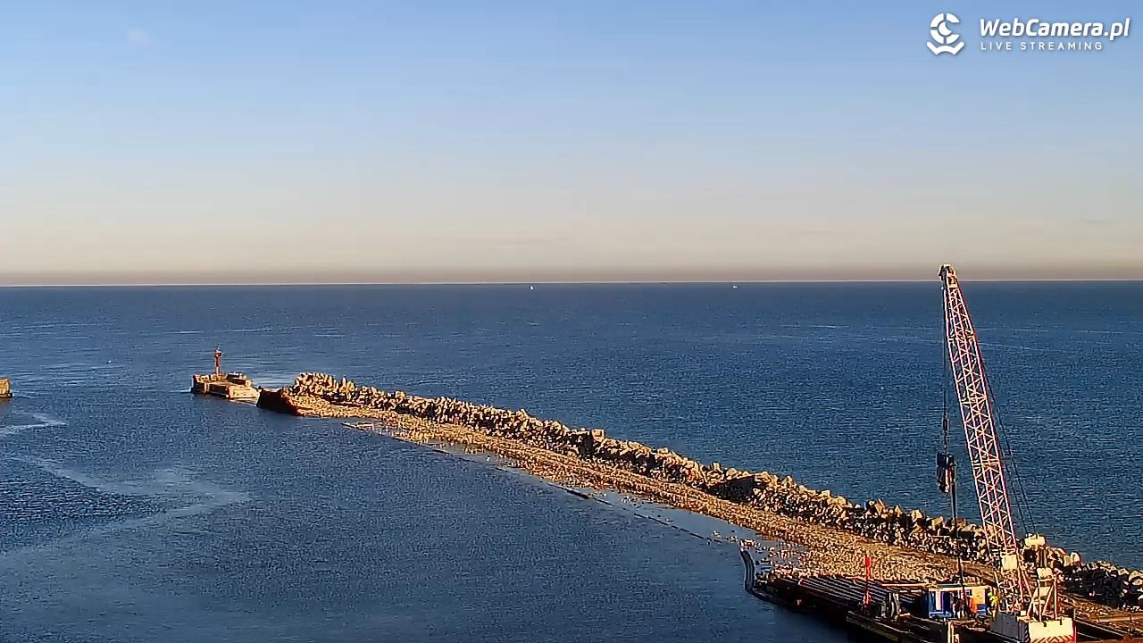 USTKA - widok z pylonu na plażę - 06 listopad 2025, 09:12