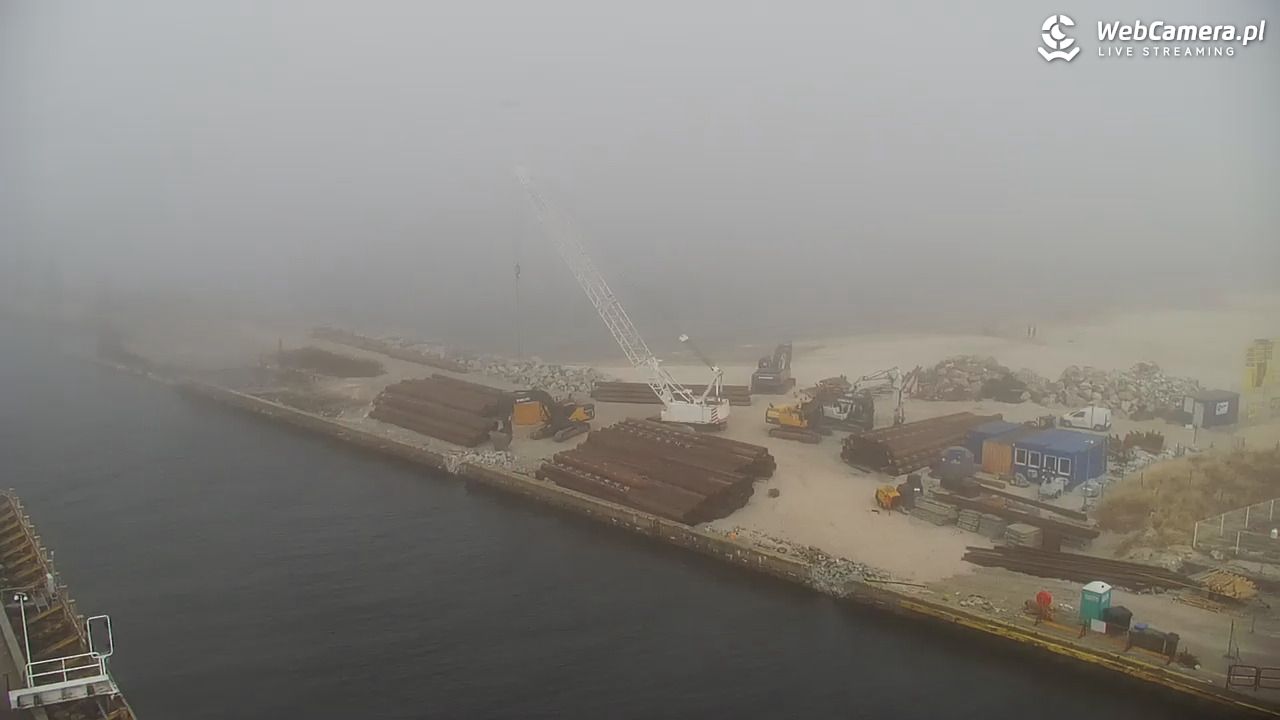 USTKA - widok z pylonu na plażę - 29 marzec 2026, 13:27