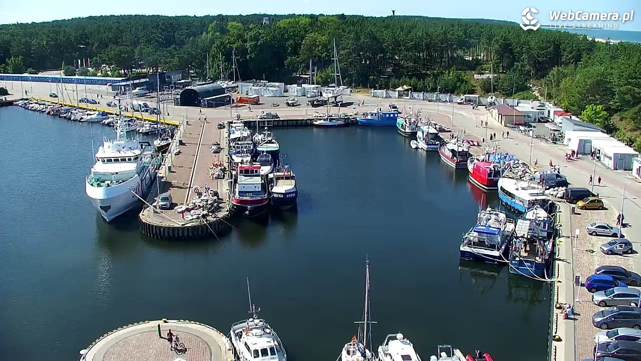 USTKA - widok z pylonu na plażę - 13 sierpień 2026, 12:12