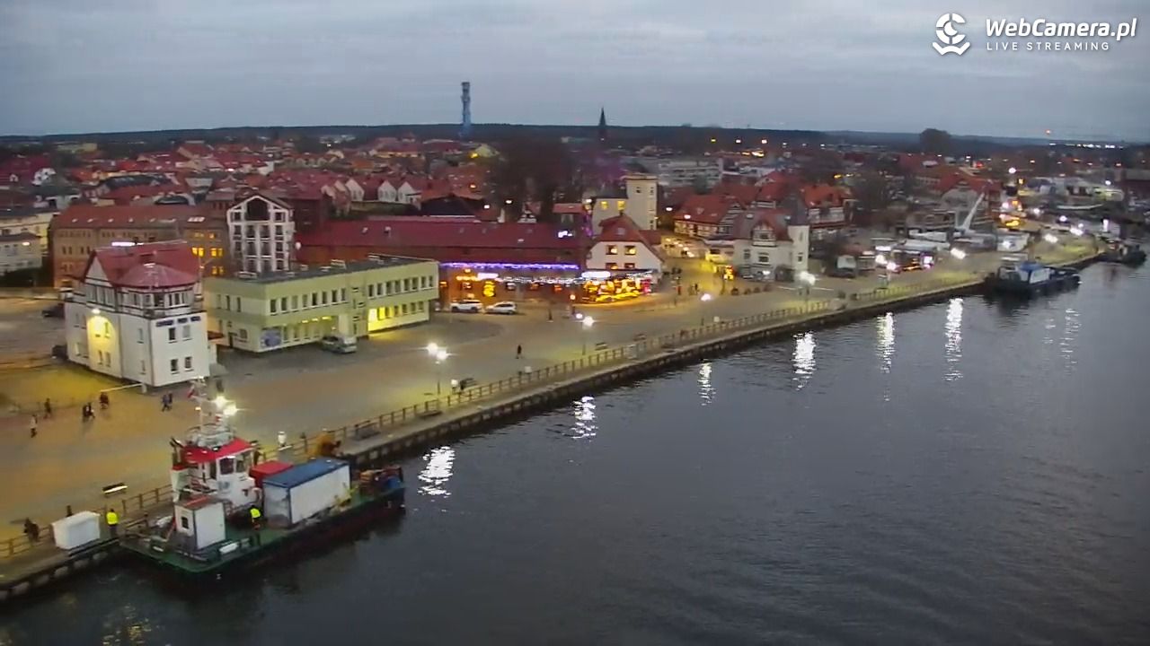 USTKA - widok z pylonu na plażę - 21 grudzień 2025, 15:54