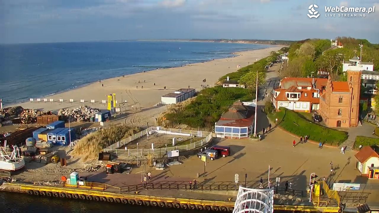 USTKA - widok z pylonu na plażę - 13 maj 2026, 19:02