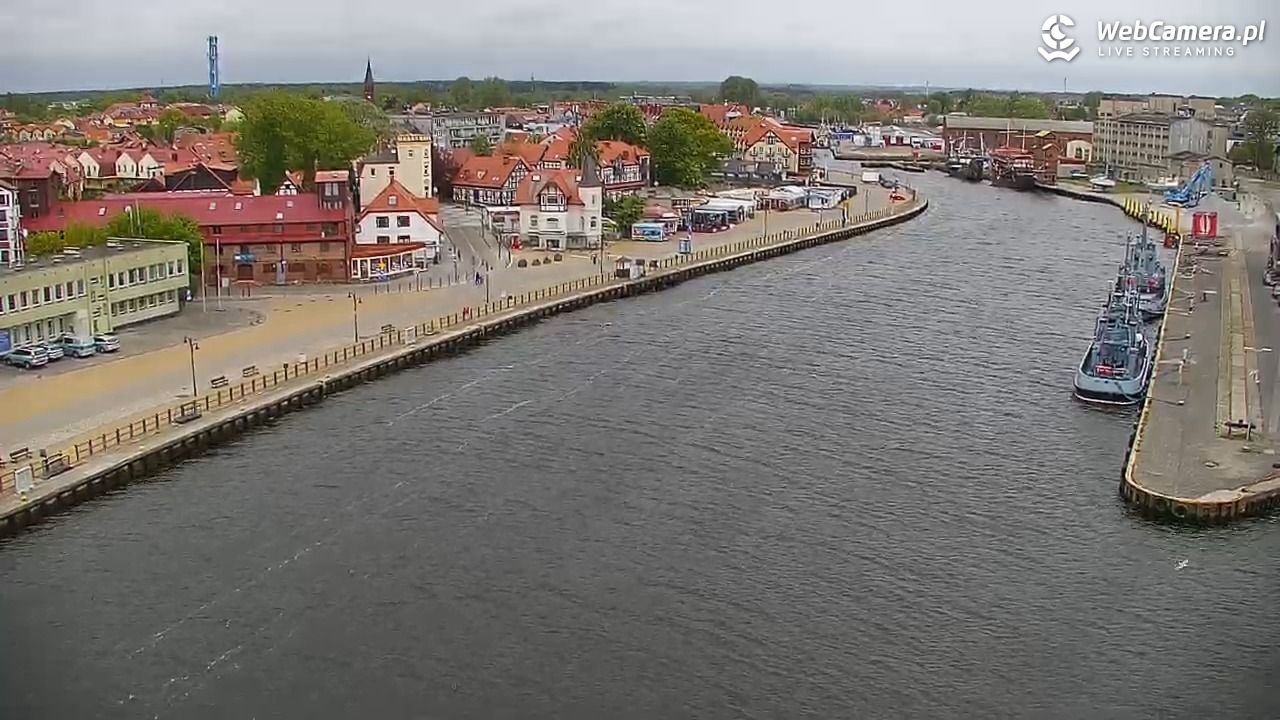 USTKA - widok z pylonu na plażę - 16 maj 2025, 08:03