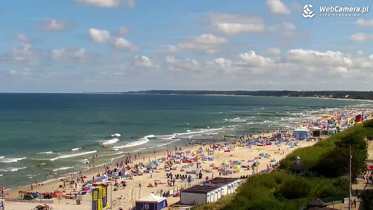 USTKA - widok z pylonu na plażę - 12 sierpień 2026, 11:55