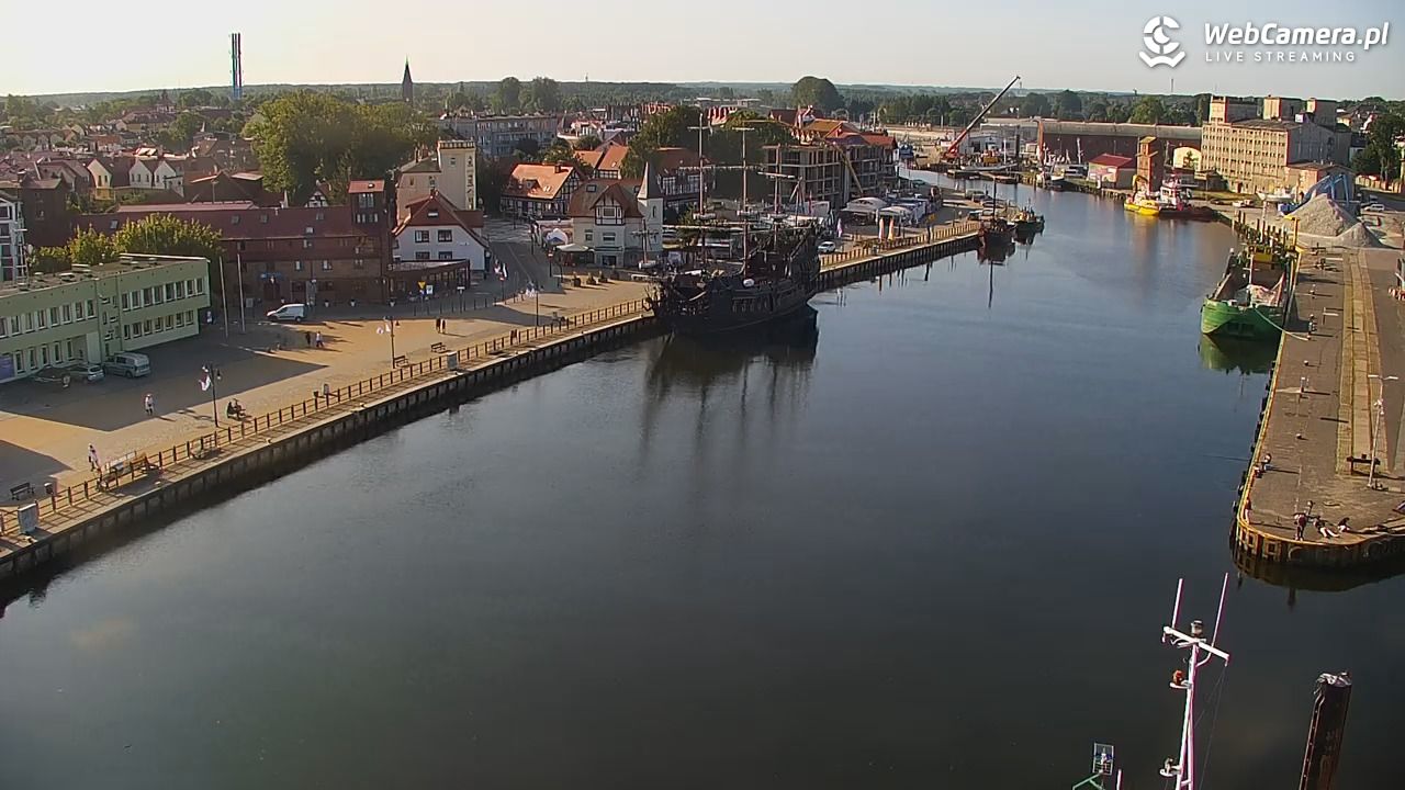 USTKA - widok z pylonu na plażę - 13 sierpień 2026, 08:38