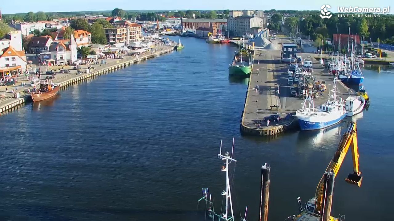 USTKA - widok z pylonu na plażę - 12 sierpień 2026, 18:19