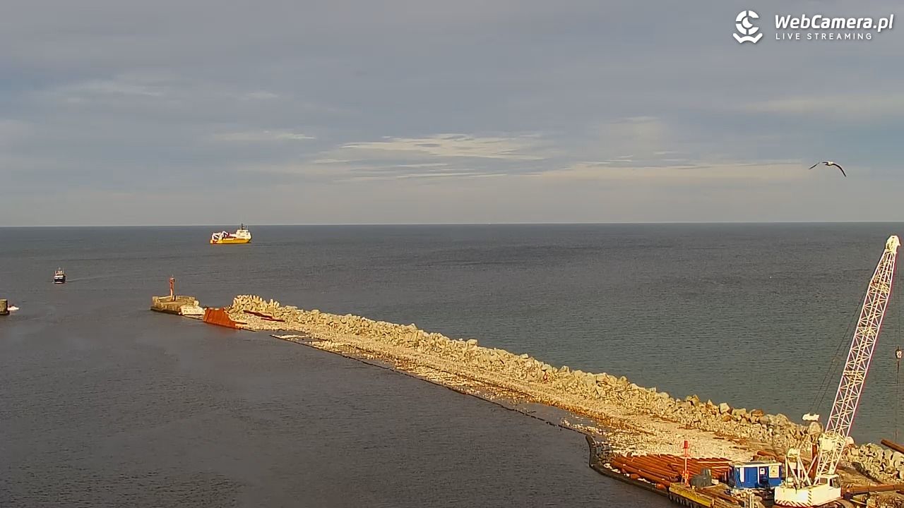 USTKA - widok z pylonu na plażę - 05 listopad 2025, 11:16