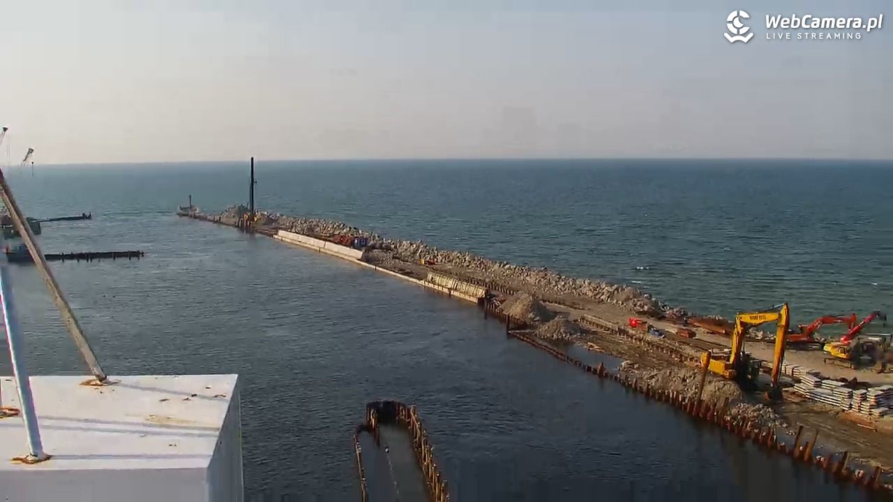 USTKA - widok z pylonu na plażę - 28 czerwiec 2026, 18:14