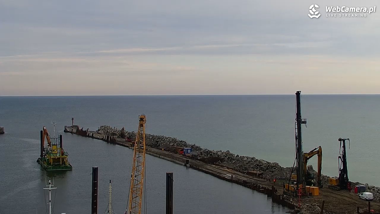 USTKA - widok z pylonu na plażę - 14 maj 2026, 07:06