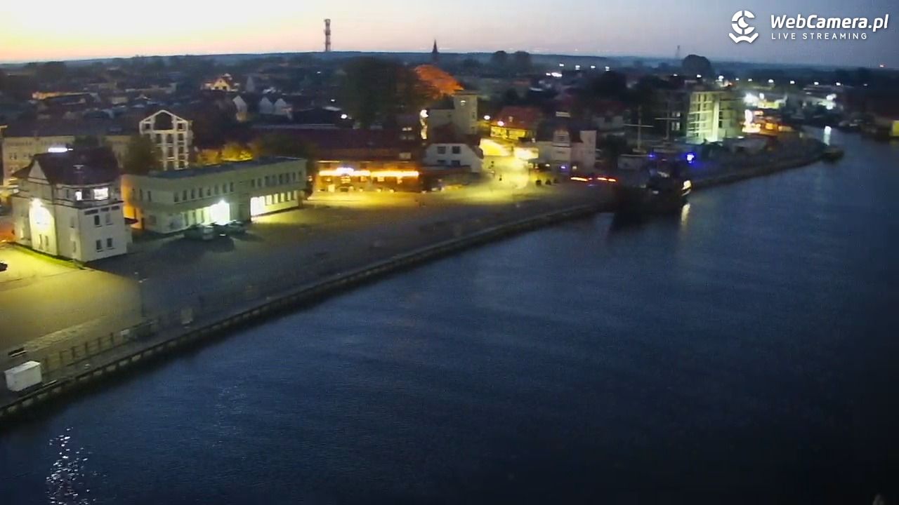 USTKA - widok z pylonu na plażę - 27 wresień 2026, 06:05