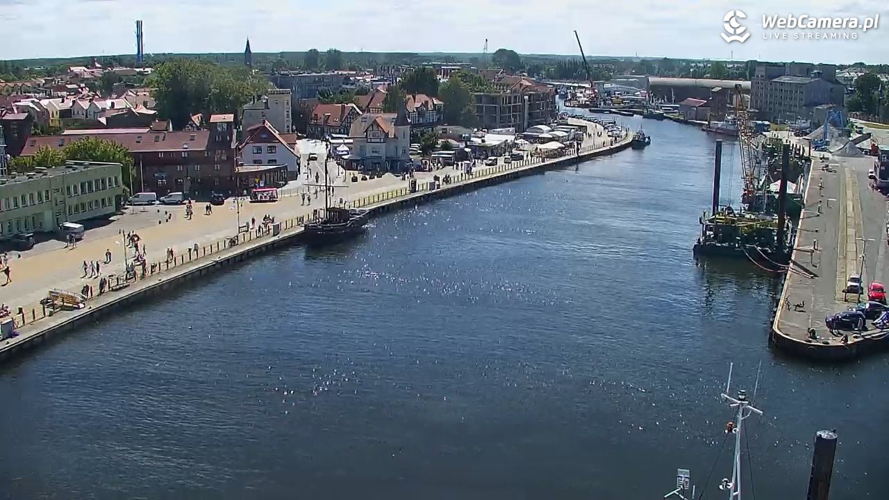 USTKA - widok z pylonu na plażę - 12 sierpień 2026, 12:05