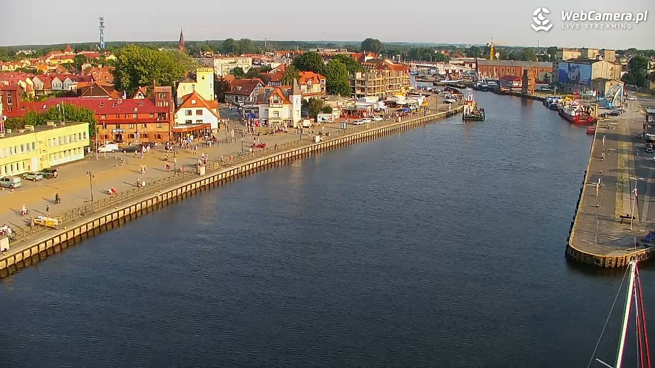 USTKA - widok z pylonu na plażę - 28 czerwiec 2026, 19:17