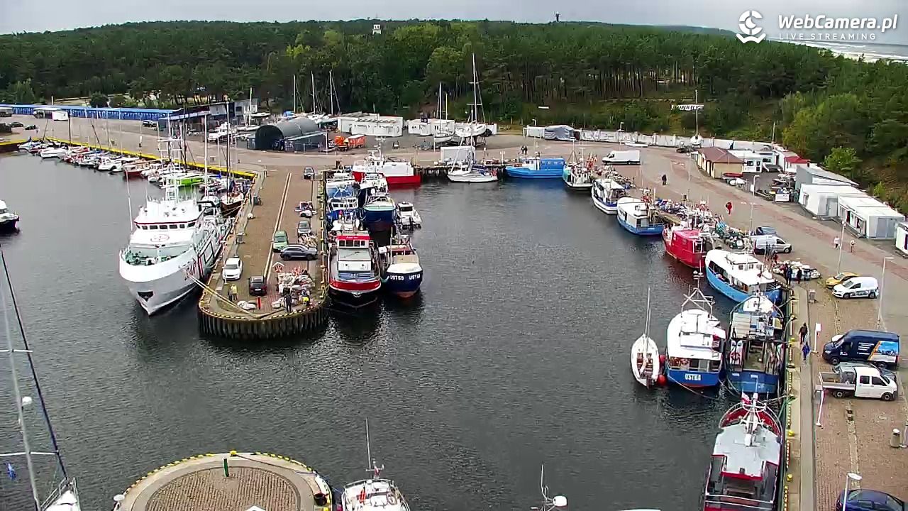 USTKA - widok z pylonu na plażę - 17 wresień 2025, 10:34
