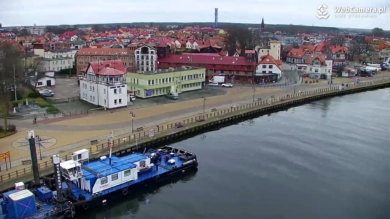 USTKA - widok z pylonu na plażę - 20 grudzień 2025, 11:28