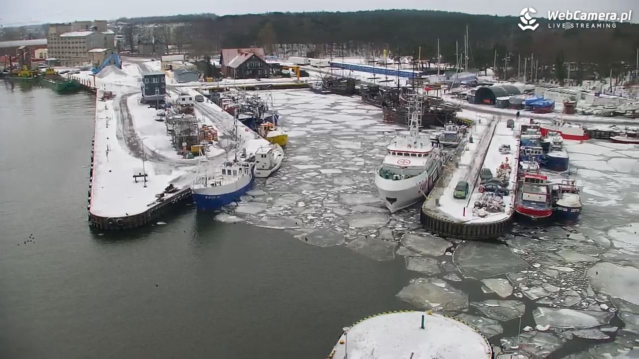 USTKA - widok z pylonu na plażę - 08 luty 2026, 10:31