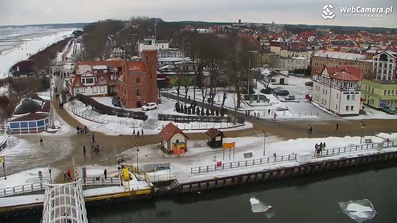 USTKA - widok z pylonu na plażę - 08 luty 2026, 12:38