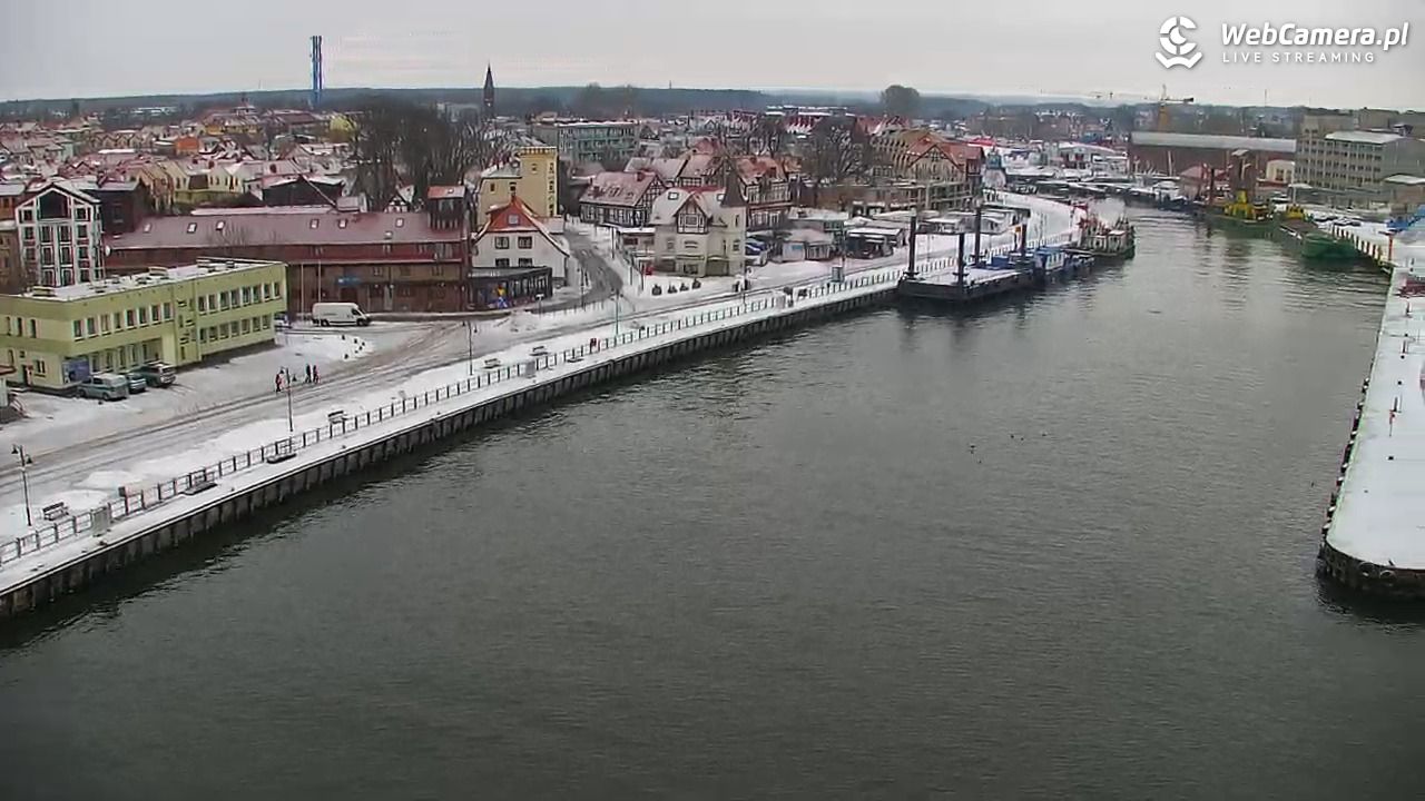 USTKA - widok z pylonu na plażę - 08 luty 2026, 09:37