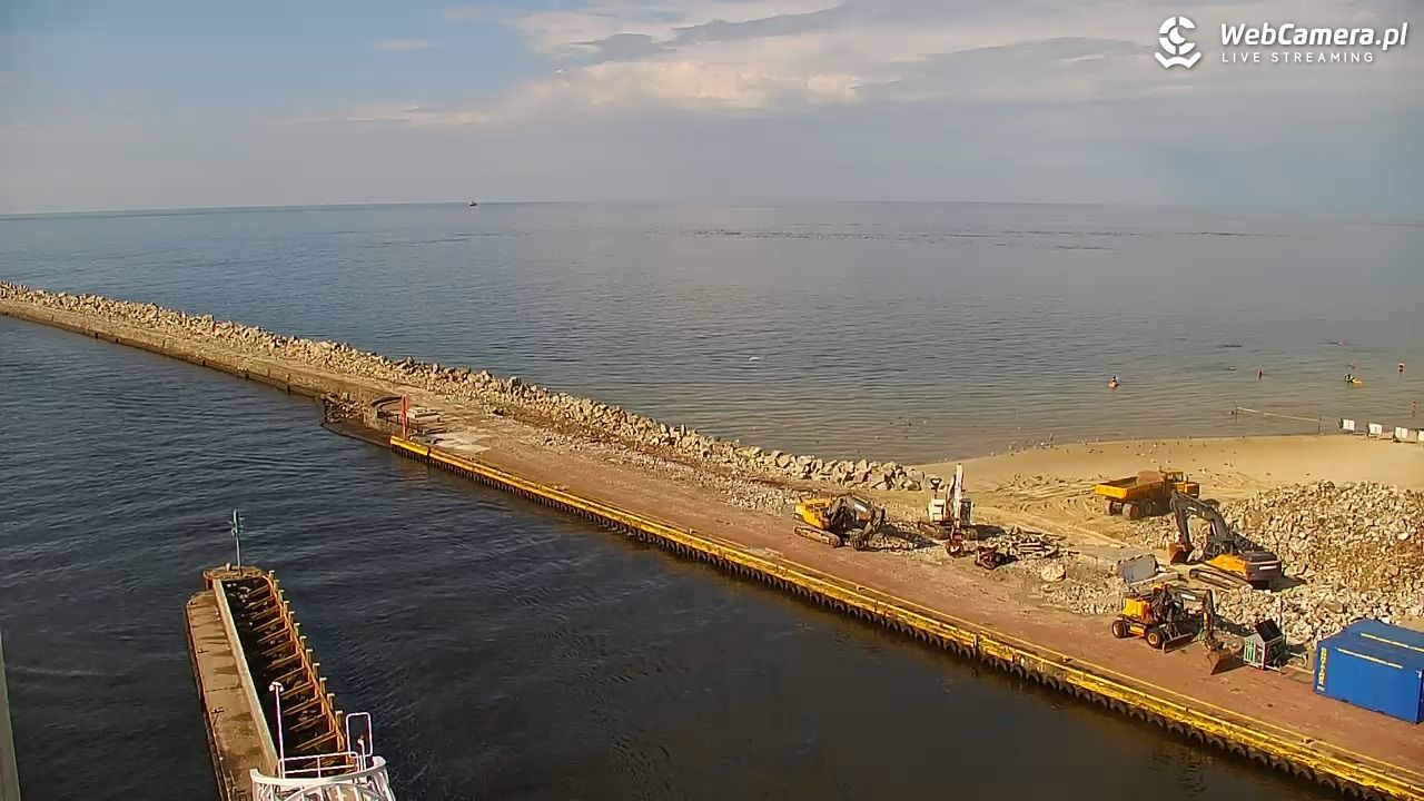 USTKA - widok z pylonu na plażę - 01 sierpień 2025, 16:58
