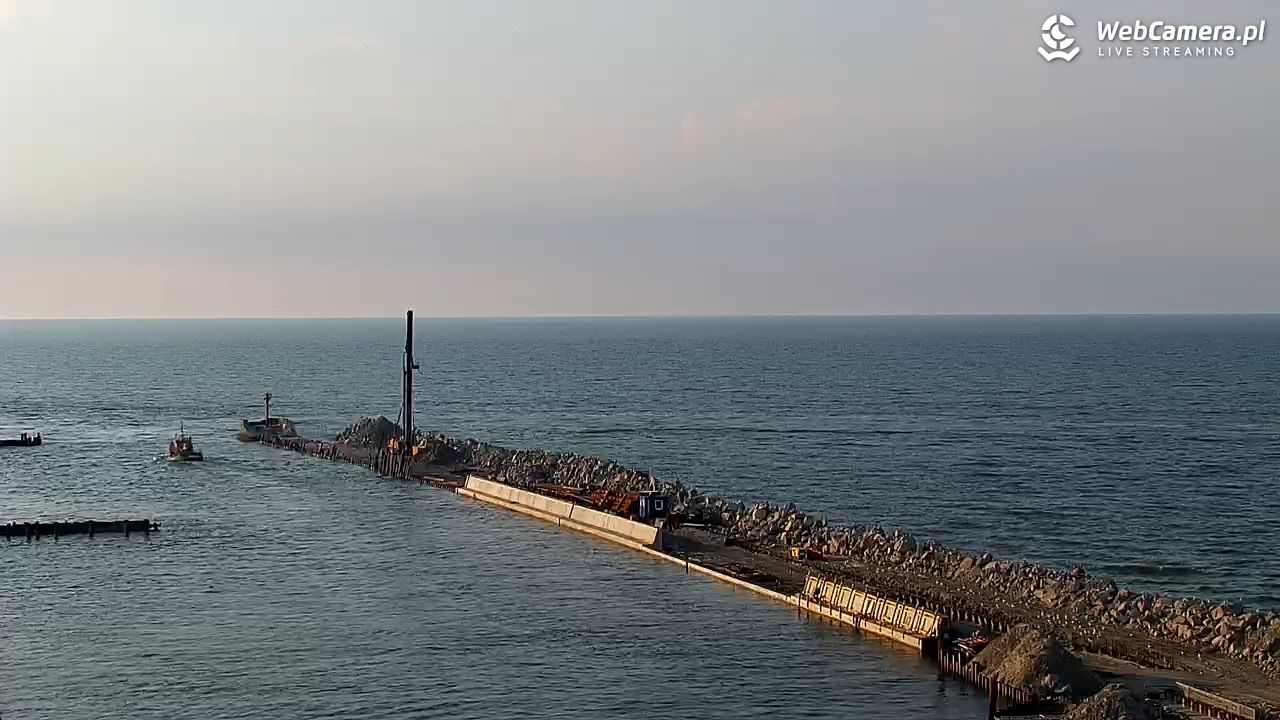 USTKA - widok z pylonu na plażę - 28 czerwiec 2026, 19:30