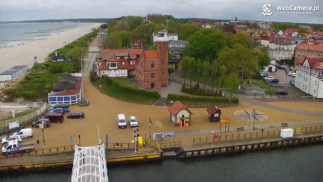 USTKA - widok z pylonu na plażę - 13 maj 2026, 09:15