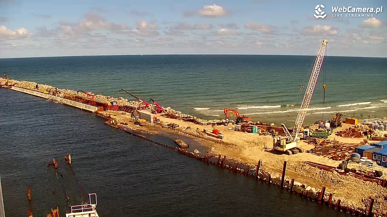USTKA - widok z pylonu na plażę - 12 sierpień 2026, 12:21