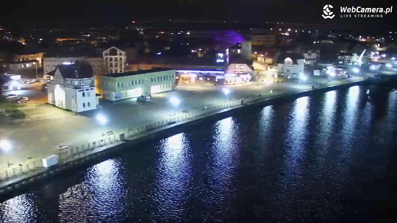 USTKA - widok z pylonu na plażę - 19 grudzień 2025, 19:43