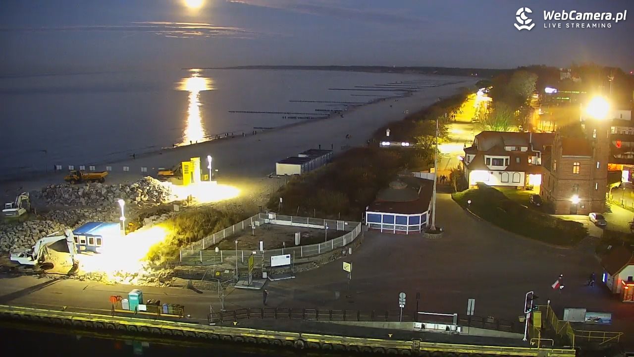 USTKA - widok z pylonu na plażę - 06 listopad 2025, 16:57