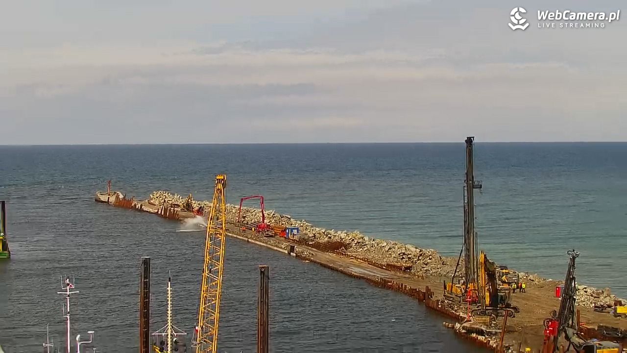 USTKA - widok z pylonu na plażę - 13 maj 2026, 13:36