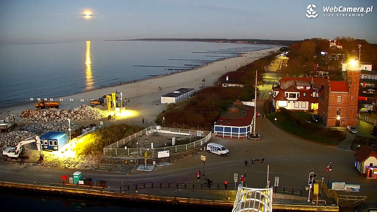 USTKA - widok z pylonu na plażę - 06 listopad 2025, 16:37