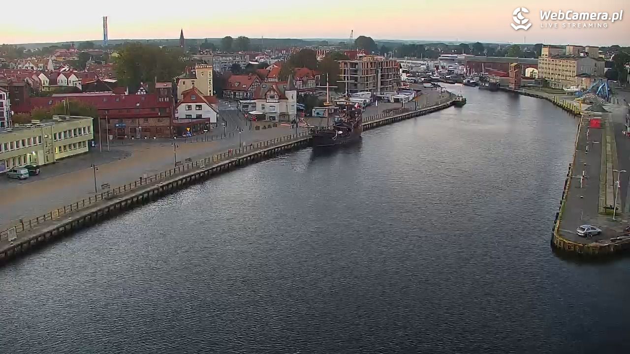 USTKA - widok z pylonu na plażę - 28 wresień 2026, 06:42
