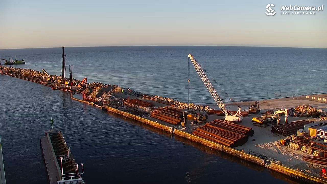 USTKA - widok z pylonu na plażę - 29 marzec 2026, 18:46
