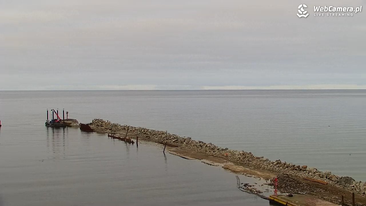 USTKA - widok z pylonu na plażę - 21 grudzień 2025, 14:54