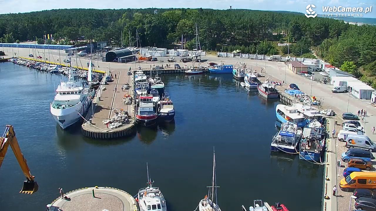 USTKA - widok z pylonu na plażę - 12 sierpień 2026, 12:01