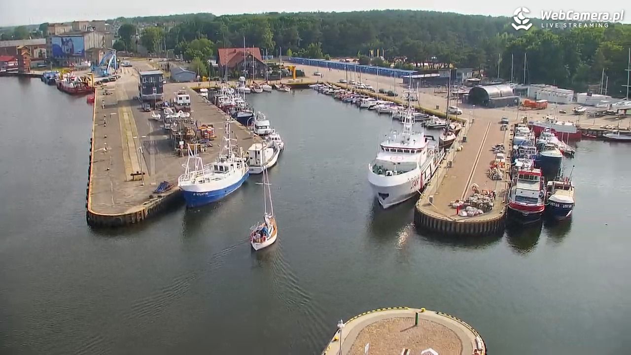 USTKA - widok z pylonu na plażę - 28 czerwiec 2026, 16:55