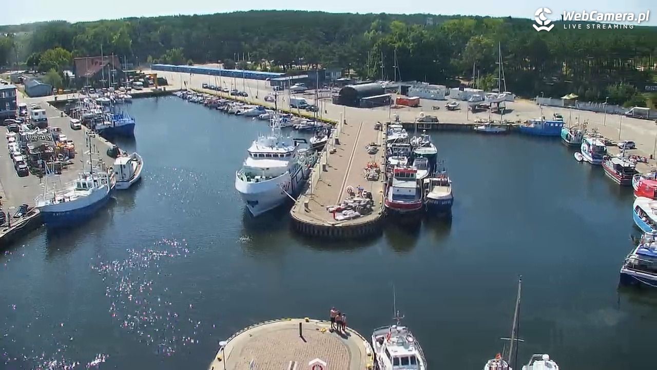USTKA - widok z pylonu na plażę - 13 sierpień 2026, 13:37