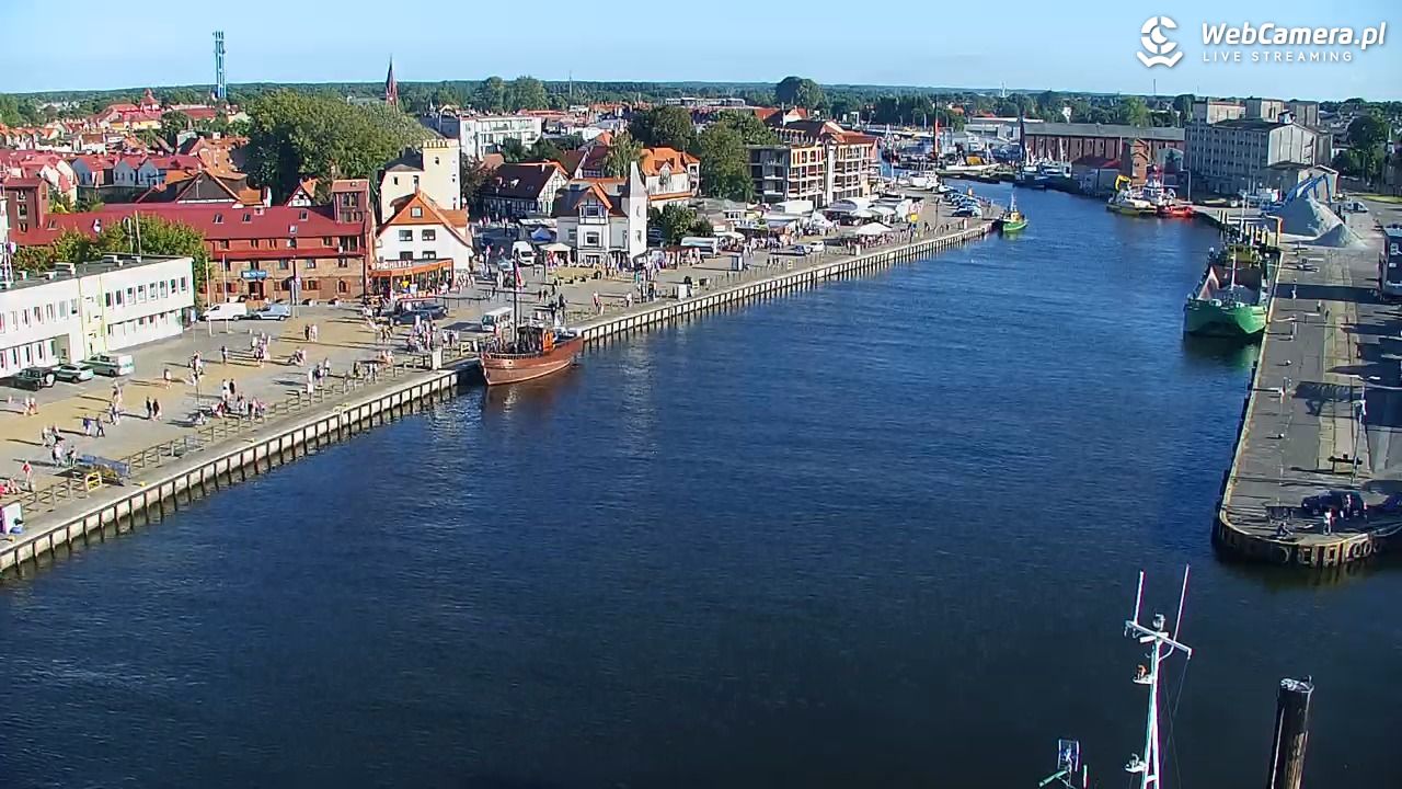 USTKA - widok z pylonu na plażę - 12 sierpień 2026, 18:05
