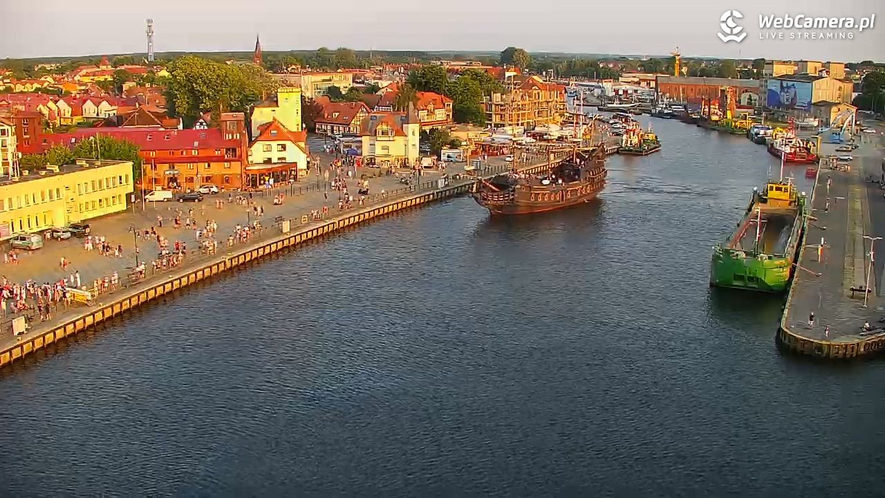 USTKA - widok z pylonu na plażę - 28 czerwiec 2026, 20:31