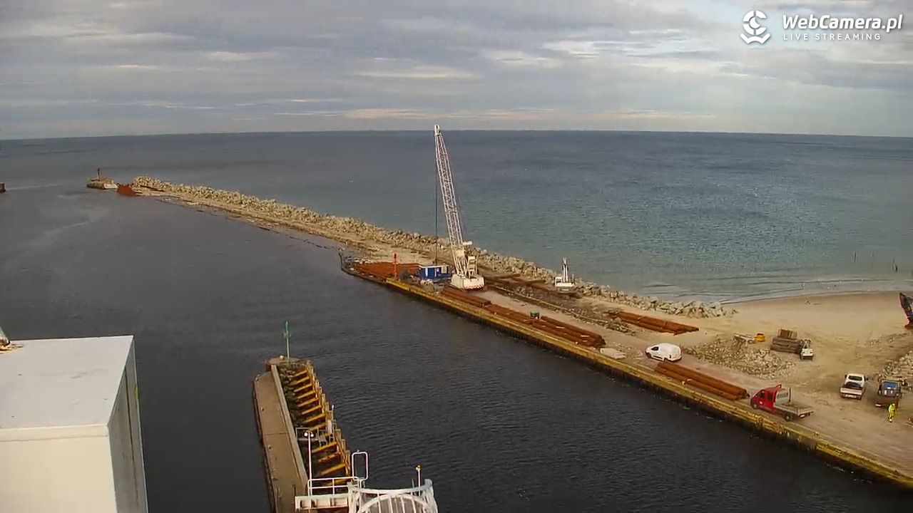 USTKA - widok z pylonu na plażę - 05 listopad 2025, 12:58