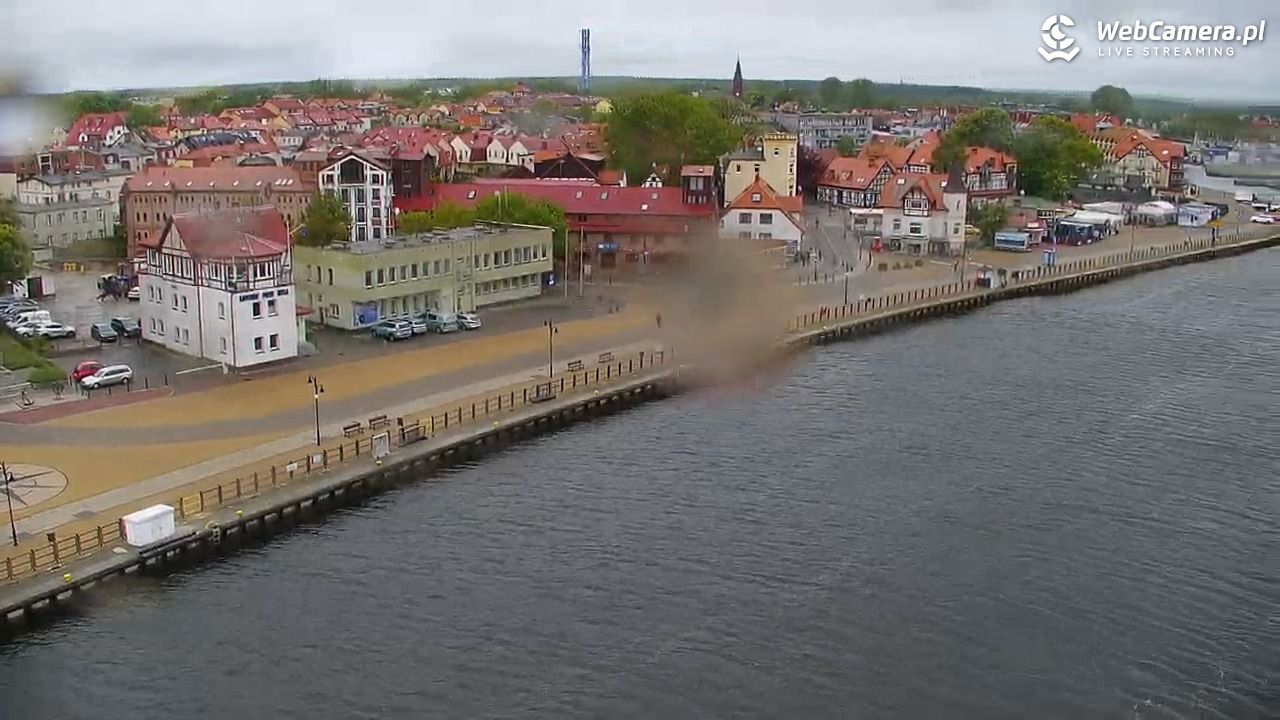 USTKA - widok z pylonu na plażę - 16 maj 2025, 10:14