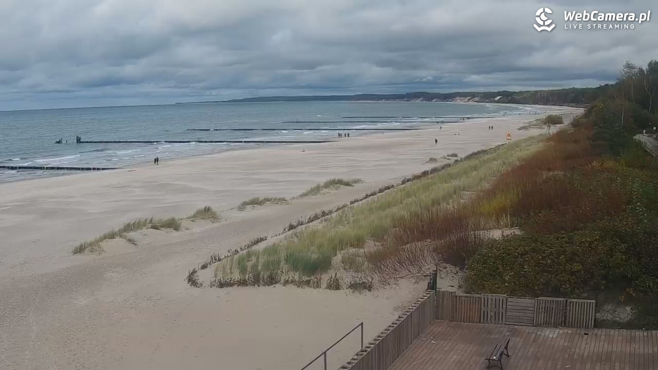 USTKA - widok na plażę - 15 październik 2025, 14:10