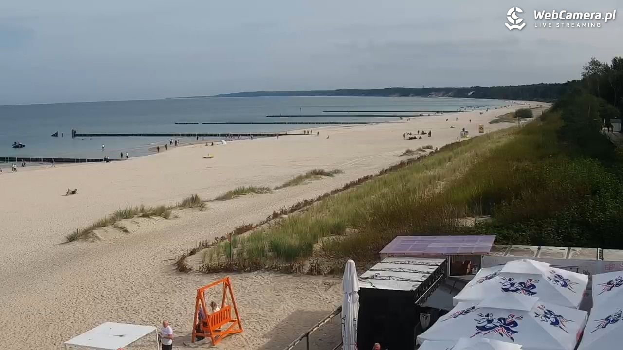 USTKA - widok na plażę - 14 wresień 2025, 11:34