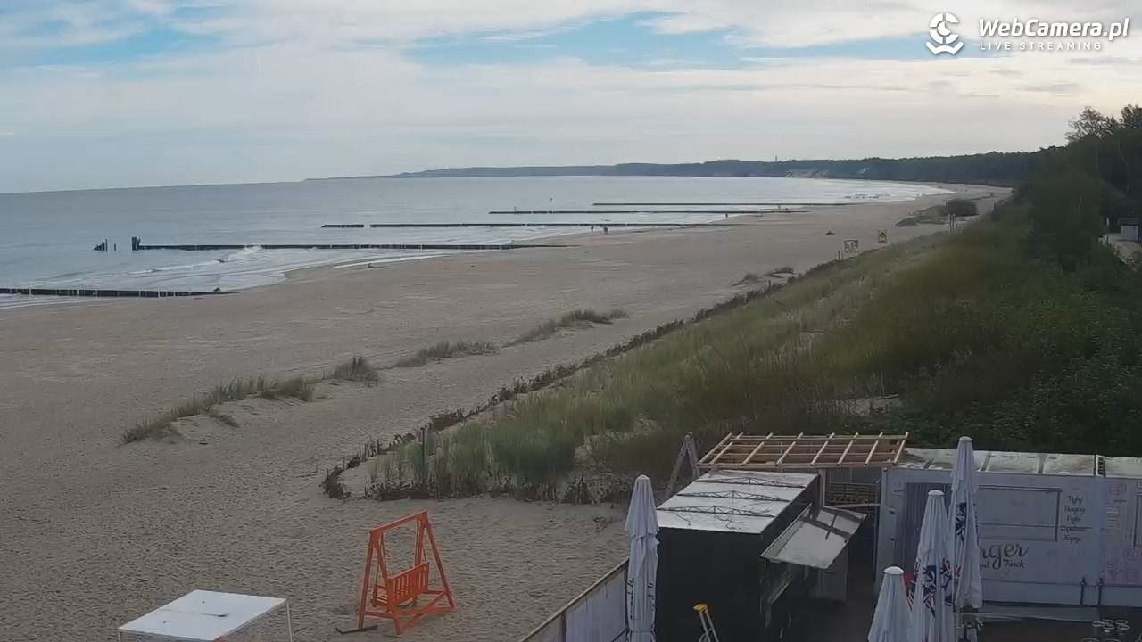 USTKA - widok na plażę - 15 wresień 2025, 09:08