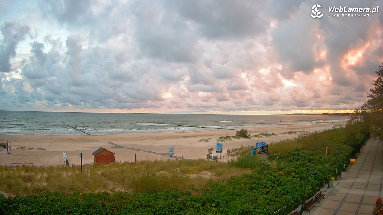 USTKA - widok na plażę - 23 wresień 2026, 06:36