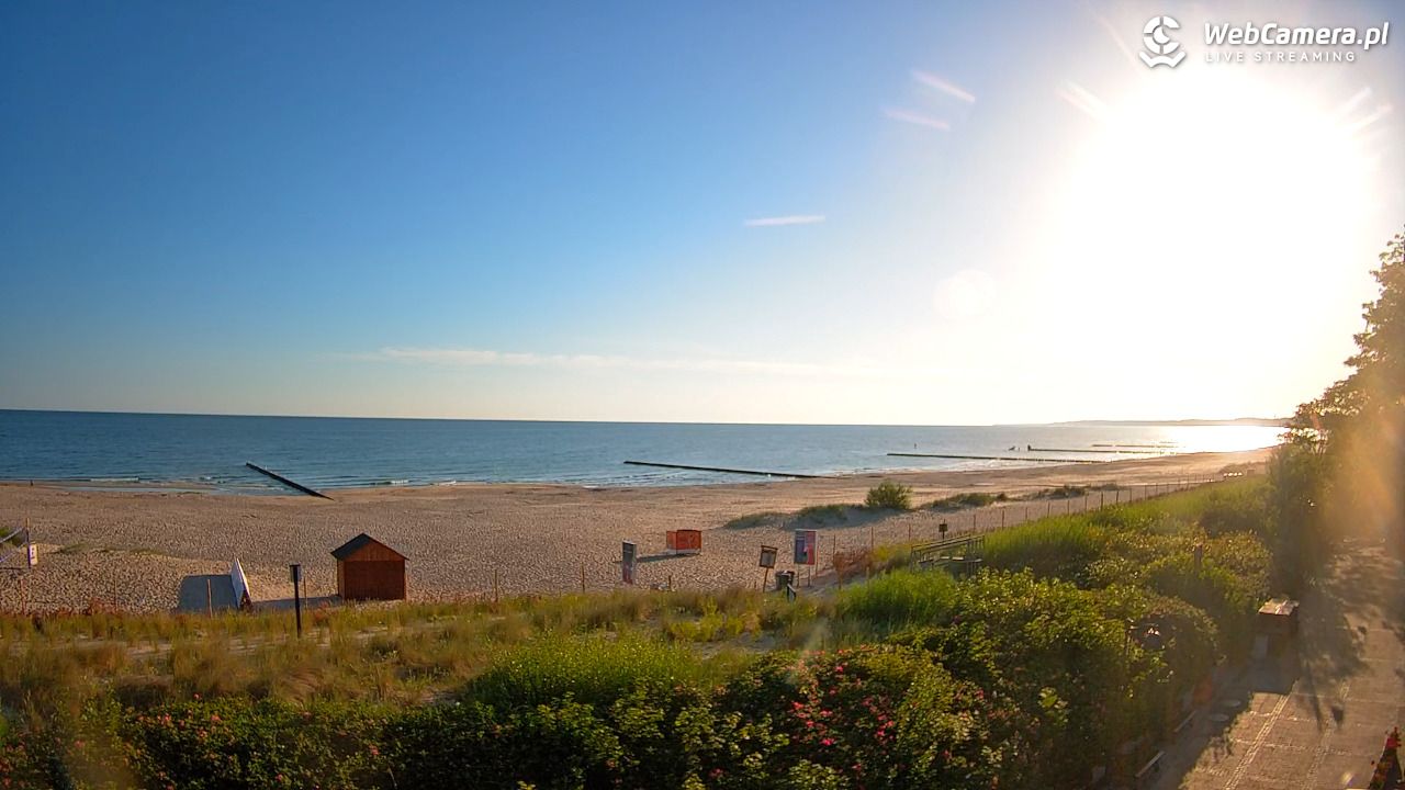 USTKA - widok na plażę - 26 czerwiec 2026, 06:24