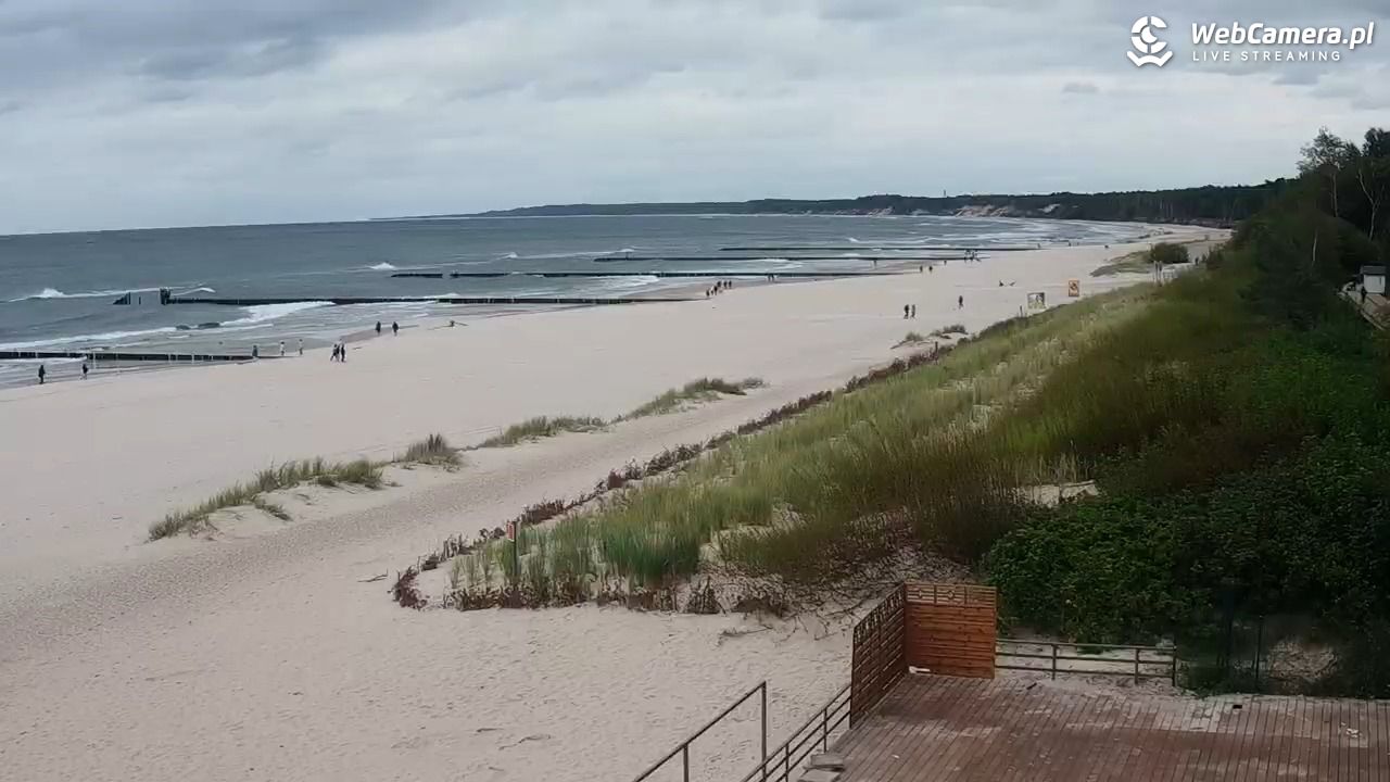 USTKA - widok na plażę - 16 wresień 2025, 12:10