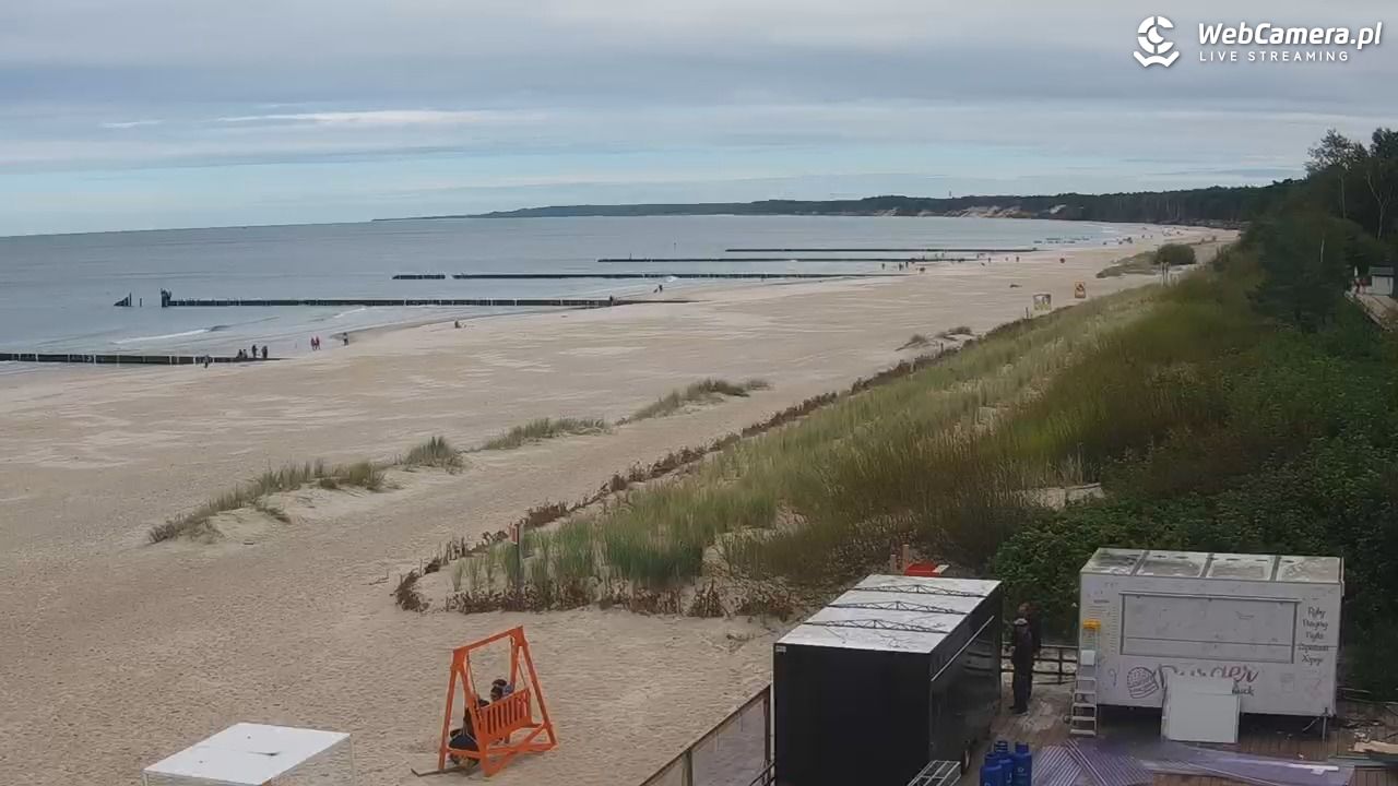 USTKA - widok na plażę - 15 wresień 2025, 12:25