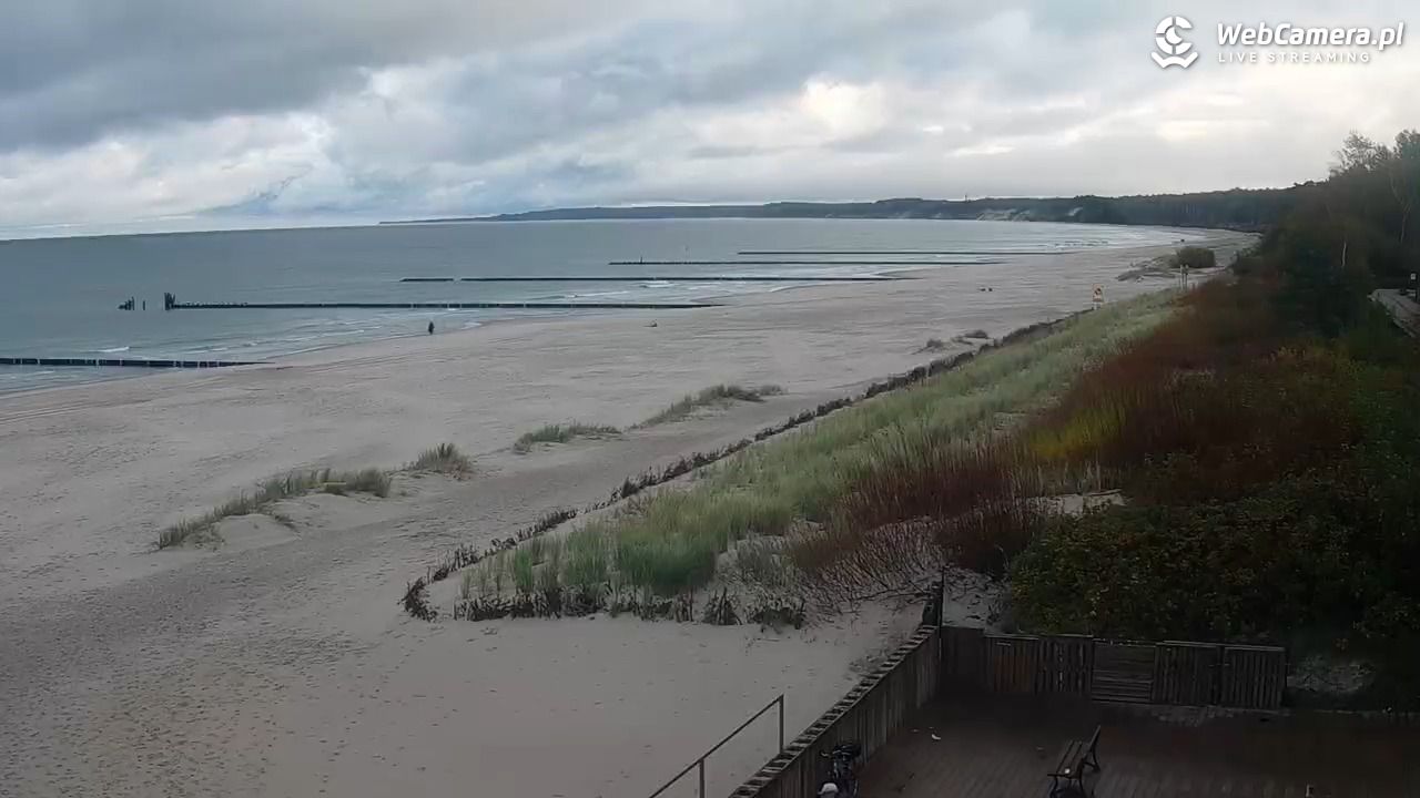 USTKA - widok na plażę - 15 październik 2025, 08:59