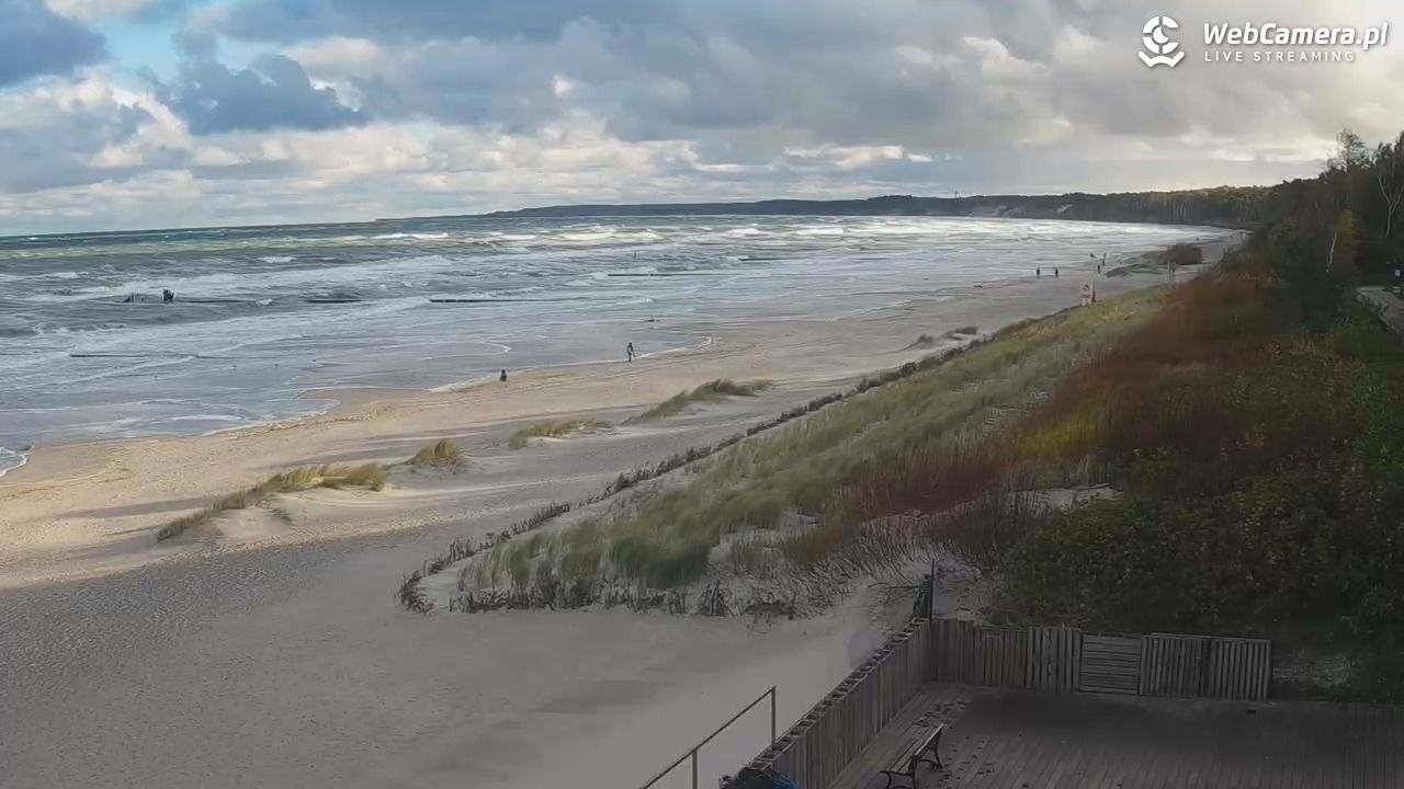 USTKA - widok na plażę - 18 październik 2025, 09:42