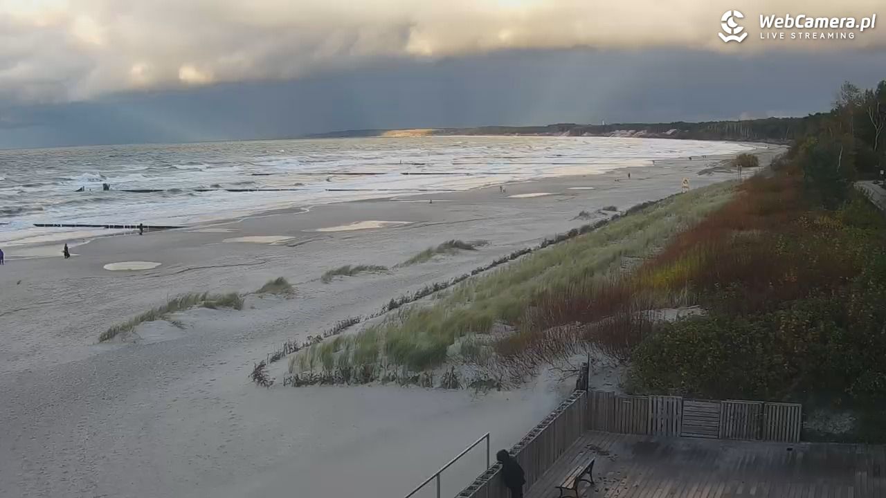 USTKA - widok na plażę - 18 październik 2025, 17:00